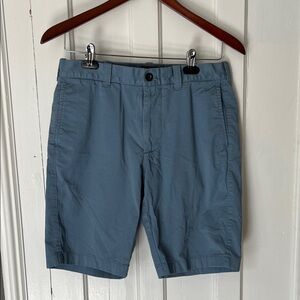 J. Crew Slate Blue Flat-Front Chino Shorts